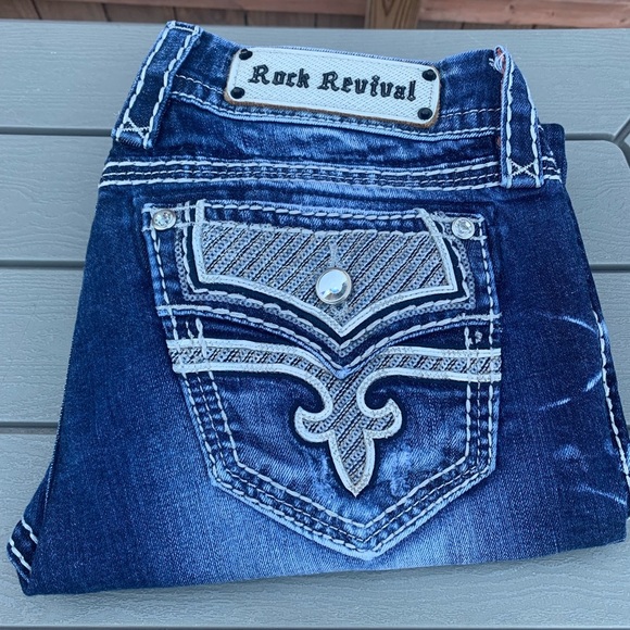 Rock Revival Women’s Porsha Easy Capri Denim Jeans - Size 29 style E8480EP - Picture 2 of 12